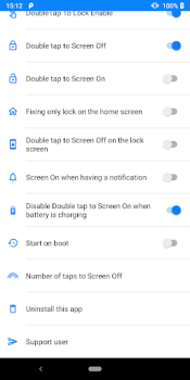 Herunterladen Double Tap Screen On and Off Werkzeuge für Android Bildschirmfoto 3