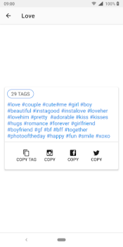 Herunterladen HashTags for Instagram Soziales für Android Bildschirmfoto 4