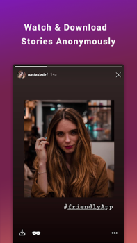 Herunterladen Friendly For Instagram Soziales für Android Bildschirmfoto 2