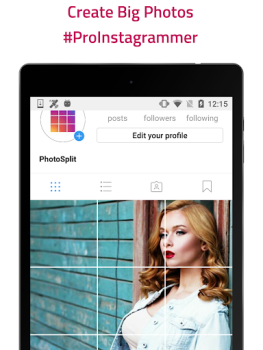 Herunterladen PhotoSplit Grid Maker Soziales für Android Bildschirmfoto 6