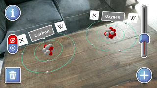 Herunterladen AR Atom Visualizer for ARCore Bildung für Android Bildschirmfoto 2