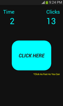 Herunterladen Click Speed Test Arkade für Android Bildschirmfoto 2