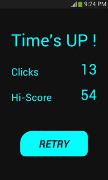 Herunterladen Click Speed Test Arkade für Android Bildschirmfoto 3