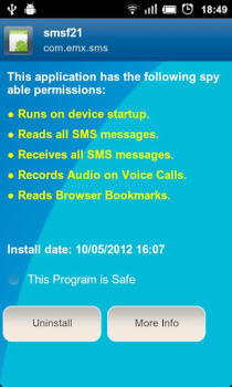 Herunterladen Anti Spy Mobile Free Werkzeuge für Android Bildschirmfoto 5