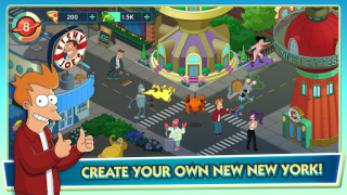Herunterladen Futurama: Worlds Of Tomorrow Abenteuer für Android Bildschirmfoto 2