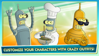 Herunterladen Futurama: Worlds Of Tomorrow Abenteuer für Android Bildschirmfoto 3