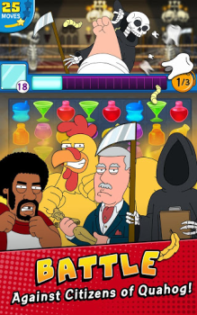 Herunterladen Family Guy Freakin Mobile Game Puzzle-Spiele für Android Bildschirmfoto 3