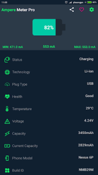 Herunterladen xAmpere - Battery Charge Info Werkzeuge für Android Bildschirmfoto 4