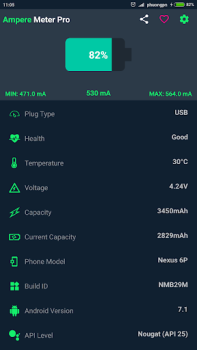 Herunterladen xAmpere - Battery Charge Info Werkzeuge für Android Bildschirmfoto 5