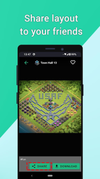 Herunterladen Clashtasia - Layout mit link Unterhaltung für Android Bildschirmfoto 4