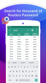 Herunterladen Standard Router Passwort Werkzeuge für Android Bildschirmfoto 2