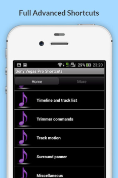 Herunterladen Free Sony Vegas Pro Shortcuts Arbeit für Android Bildschirmfoto 3