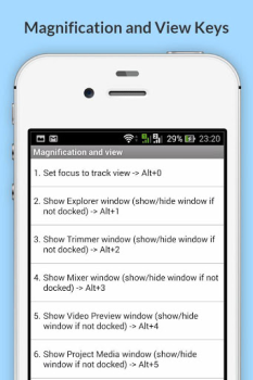 Herunterladen Free Sony Vegas Pro Shortcuts Arbeit für Android Bildschirmfoto 5