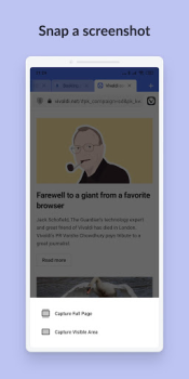 Herunterladen Vivaldi Browser–Schnell&Sicher Kommunikation für Android Bildschirmfoto 7