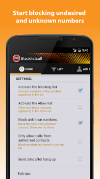 Herunterladen Block-Spam Kommunikation für Android Bildschirmfoto 2