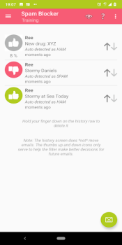 Herunterladen Email Spam Blocker Arbeit für Android Bildschirmfoto 2