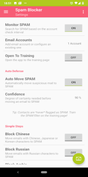 Herunterladen Email Spam Blocker Arbeit für Android Bildschirmfoto 4