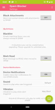 Herunterladen Email Spam Blocker Arbeit für Android Bildschirmfoto 5