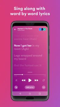 Herunterladen Musixmatch - Songtexte Musik und Audio für Android Bildschirmfoto 4