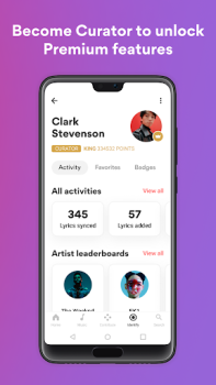 Herunterladen Musixmatch - Songtexte Musik und Audio für Android Bildschirmfoto 5