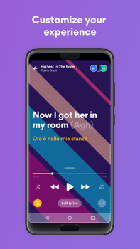 Herunterladen Musixmatch - Songtexte Musik und Audio für Android Bildschirmfoto 6