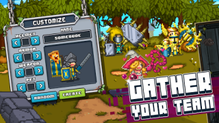 Herunterladen Bit Heroes Quest: Pixel RPG Rollenspiele für Android