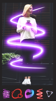 Herunterladen Instasquare Photo Editor: Neon Foto für Android Bildschirmfoto 4