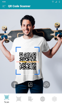 Herunterladen QR Code Scanner & Bar Code Reader / Generator Arbeit für Android Bildschirmfoto 2