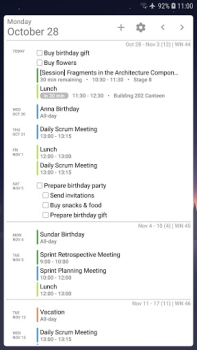 Herunterladen Your Calendar Widget Arbeit für Android Bildschirmfoto 3