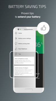 Herunterladen Batterie Sparmodus - Flip&Save Werkzeuge für Android Bildschirmfoto 4