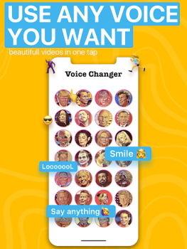 Herunterladen Voicer Celebrity Voice Changer Unterhaltung für Android Bildschirmfoto 7