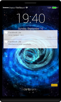 Herunterladen Black Hole Lock Screen Personalisierung für Android Bildschirmfoto 4