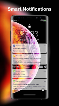 Herunterladen LockScreen Phone XS - Notification Personalisierung für Android Bildschirmfoto 4