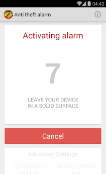 Herunterladen Anti Theft Alarm Werkzeuge für Android Bildschirmfoto 3