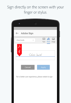 Herunterladen Adobe Acrobat Sign Wirtschaft für Android Bildschirmfoto 4
