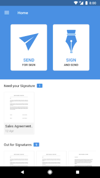 Herunterladen Zoho Sign - Fill & eSign docs Arbeit für Android Bildschirmfoto 2