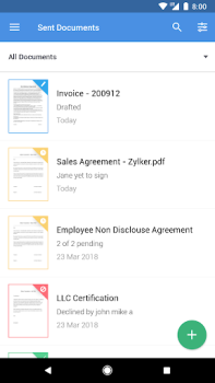 Herunterladen Zoho Sign - Fill & eSign docs Arbeit für Android Bildschirmfoto 5