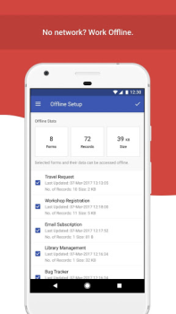 Herunterladen Mobile Formulare – Zoho Forms Wirtschaft für Android Bildschirmfoto 2