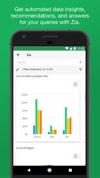 Herunterladen Zoho Sheet–Kalkulationsblatapp Arbeit für Android Bildschirmfoto 2