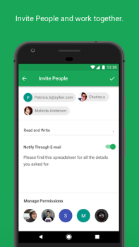 Herunterladen Zoho Sheet–Kalkulationsblatapp Arbeit für Android Bildschirmfoto 3