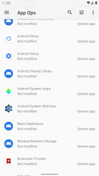 Herunterladen App Ops - Permission manager Werkzeuge für Android Bildschirmfoto 2