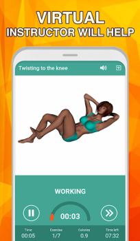 Herunterladen 7 minute abs workout: Daily Ab Gesundheit & Fitness für Android Bildschirmfoto 2