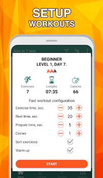 Herunterladen 7 minute abs workout: Daily Ab Gesundheit & Fitness für Android Bildschirmfoto 3