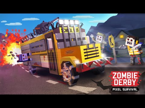 Herunterladen Zombie Derby: Pixel Survival Rennen für Android Bildschirmfoto 8