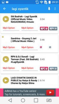 Herunterladen Mp3Mp4U Download mp3 Musik und Audio für Android Bildschirmfoto 4