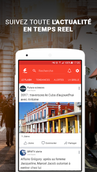 Herunterladen Flash info - Actualités et Mét Nachrichten & Magazine für Android Bildschirmfoto 2