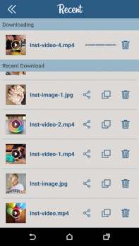 Herunterladen Downloader for Instagram Video-Player und -Editoren für Android Bildschirmfoto 4