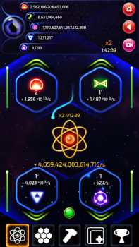Herunterladen Idle World Atom Gelegentlich für Android Bildschirmfoto 2