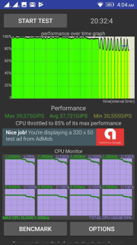 Herunterladen CPU Throttling Test Werkzeuge für Android Bildschirmfoto 2