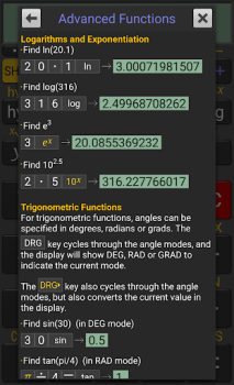 Herunterladen RealCalc Scientific Calculator Arbeit für Android Bildschirmfoto 5